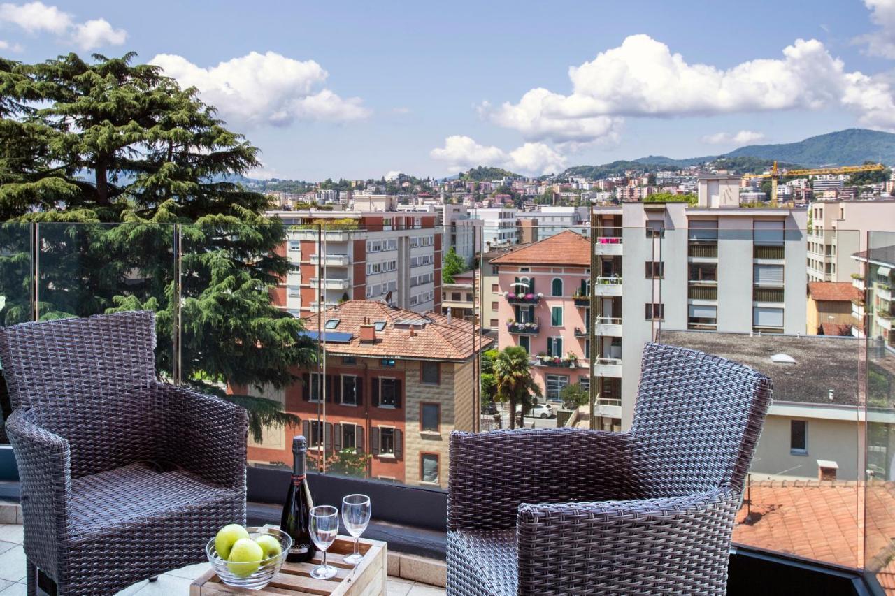 Panoramic Penthouse - Happy Rentals Lugano Exterior foto